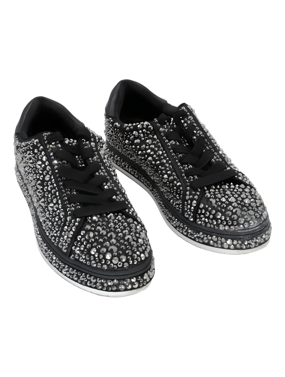 I.N.C. International Concepts Dazzlee Rhinestone Sneakers Pewter Size 9.5M